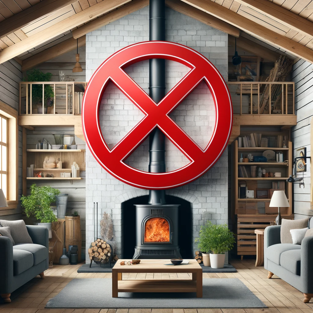 Do Not Use Wood Stoves Indoors